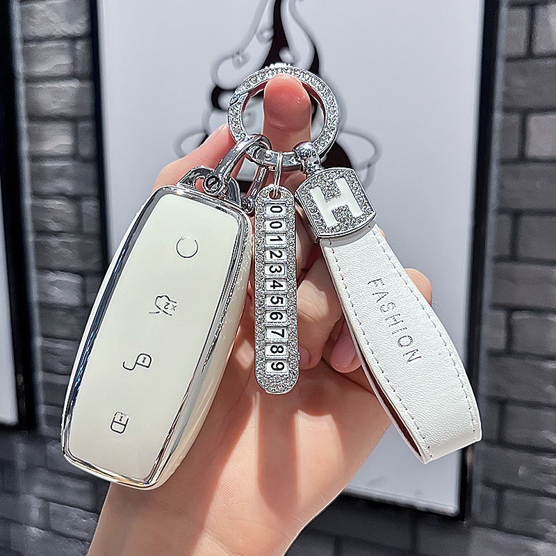 2022 สไตล์ใหม่ Tengshi d9 ฝาครอบกุญแจเฉพาะ Tengshi D9ev รถอุปกรณ์เสริม N7 Key N8 ดัดแปลงฝาครอบหัวเข็