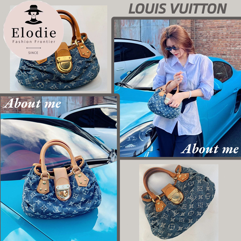 หลุยส์วิตตอง Louis Vuitton little ingot denim bag กระเป๋าถือสตรี lv Bag louis bag