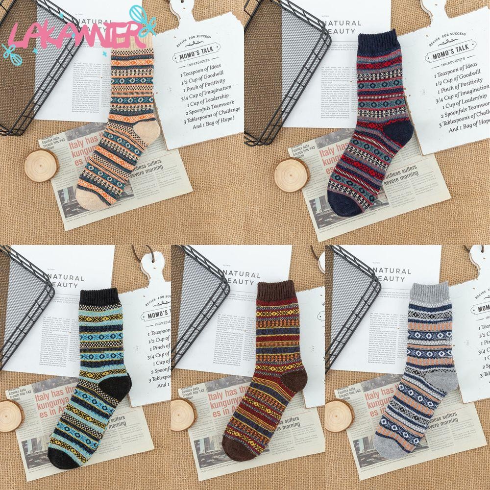 Lakamiergd ถุงเท้าขนสัตว์ถุงเท้า Cozy นุ่มคุณภาพสูงฤดูหนาว Warm