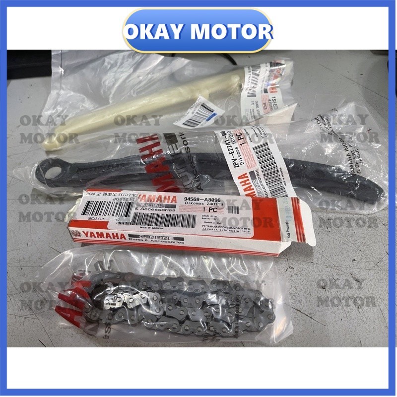 HLY FZ150 Y15ZR Y15 lc135 v1 V2 V3 V4 V5 V6 v7 Timing chain TENSIONER GUIDE SET 96L rantai จุกโคเล็ก