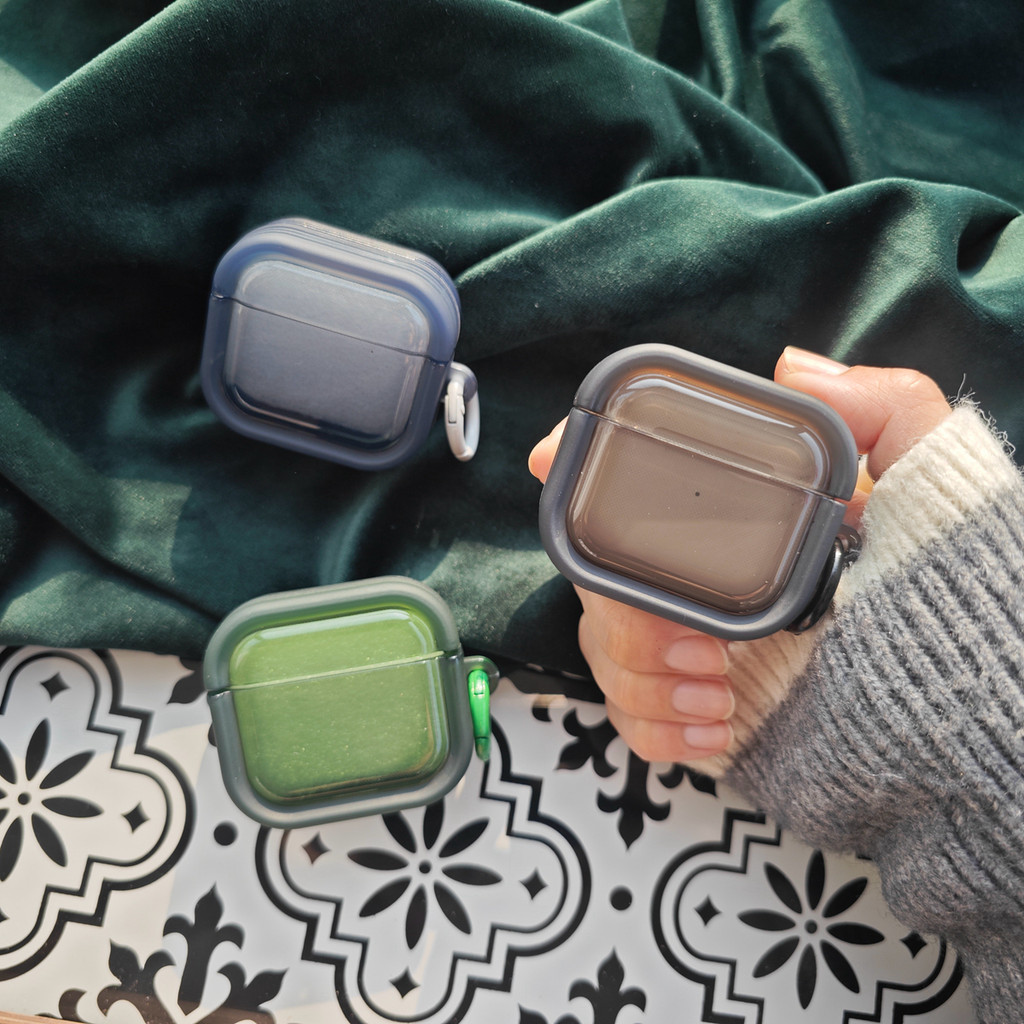 สีโปร่งใส TPU ฝาครอบปลอกเชลล์สําหรับ AIRPODS 4 ANC PRO3 PRO 2 /1/2/3 เคสป้องกัน