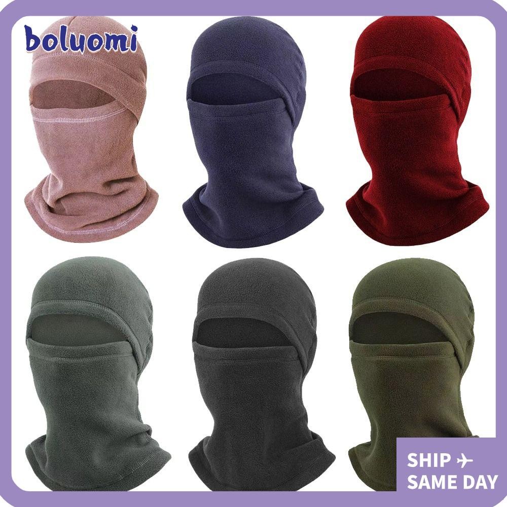 Boluoomi คอเต็มหน้า, อุปกรณ์ฤดูหนาว Polar ขนแกะขี่จักรยานหมวก, Headwear Windproof ความอบอุ่น Balaclava Hood หมวกกีฬากลางแจ้ง