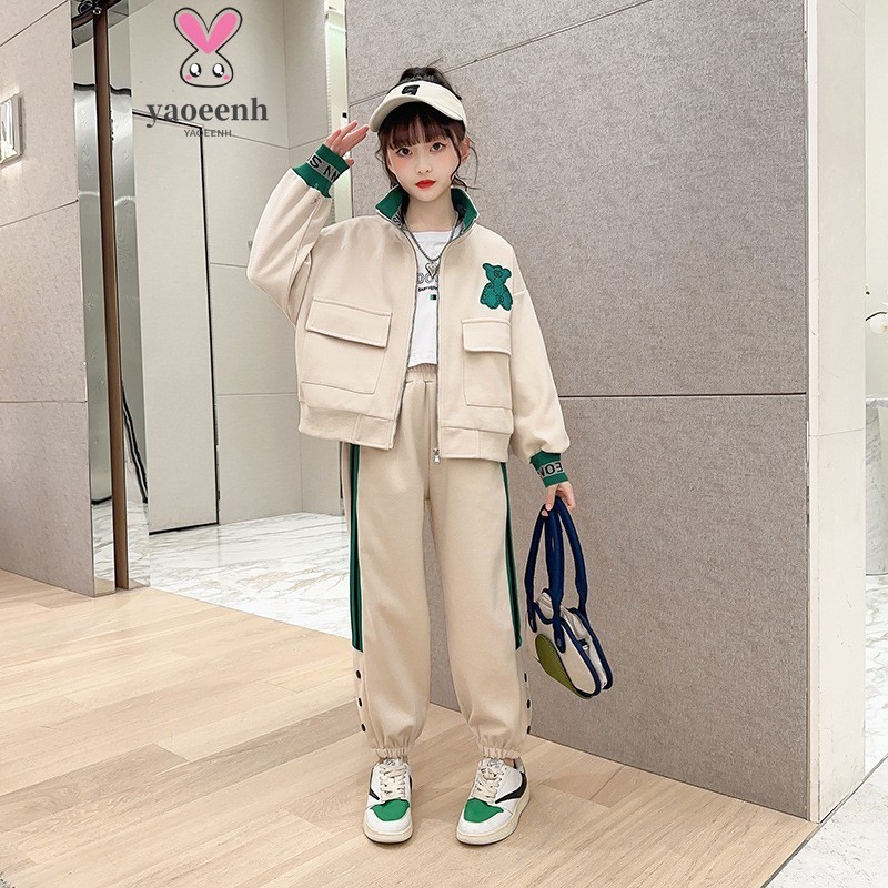 120-170เซนติเมตรฤดูใบไม้ร่วงฤดูหนาวแฟชั่นยืนปกซิปคาร์ดิแกนสูทชายหญิงกระโหลกสไตล์เสื้อกันหนาวกางเกงวอร์มสองชิ้นชุดพร้อมสต็อกจัดส่งที่รวดเ