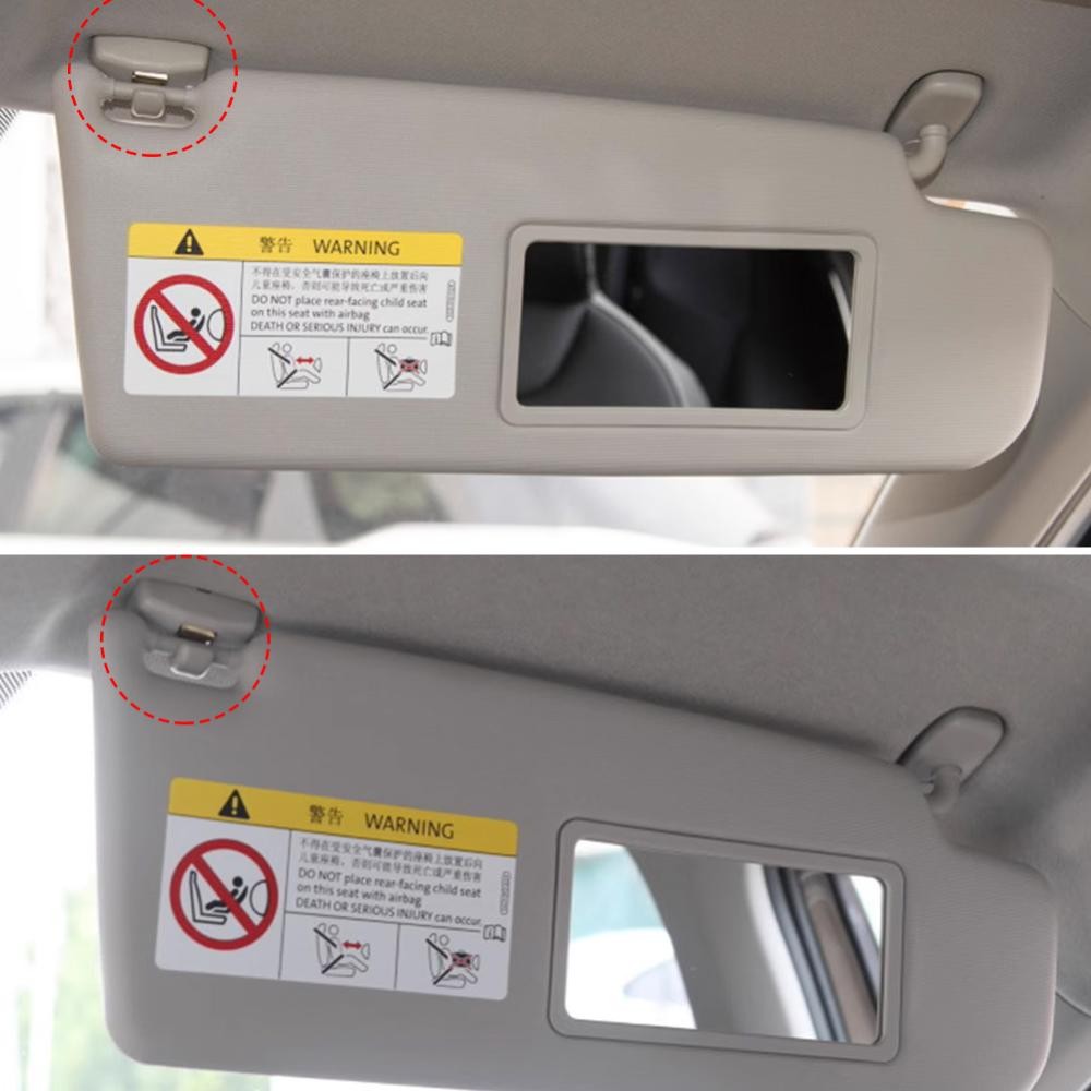 FYY 1 ชิ้นรถ Sun Visor Hook Fixing คลิปวงเล็บแขวนอุปกรณ์ตกแต่งภายในสําหรับ VW - รูปที่ 2