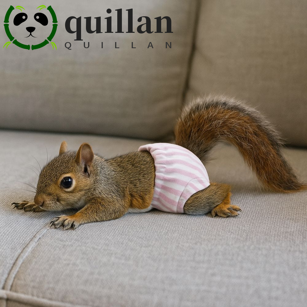 QUILLAN ผ้าอ้อมกระรอก, Leak-Proof ปรับกระรอกชุดชั้นในสรีรวิทยา,อุปกรณ์สัตว์เลี้ยง Breathable ดูดซับสัตว์เลี้ยงประจําเดือนผ้าอ้อมการฝึกอบรมทําความสะอาด