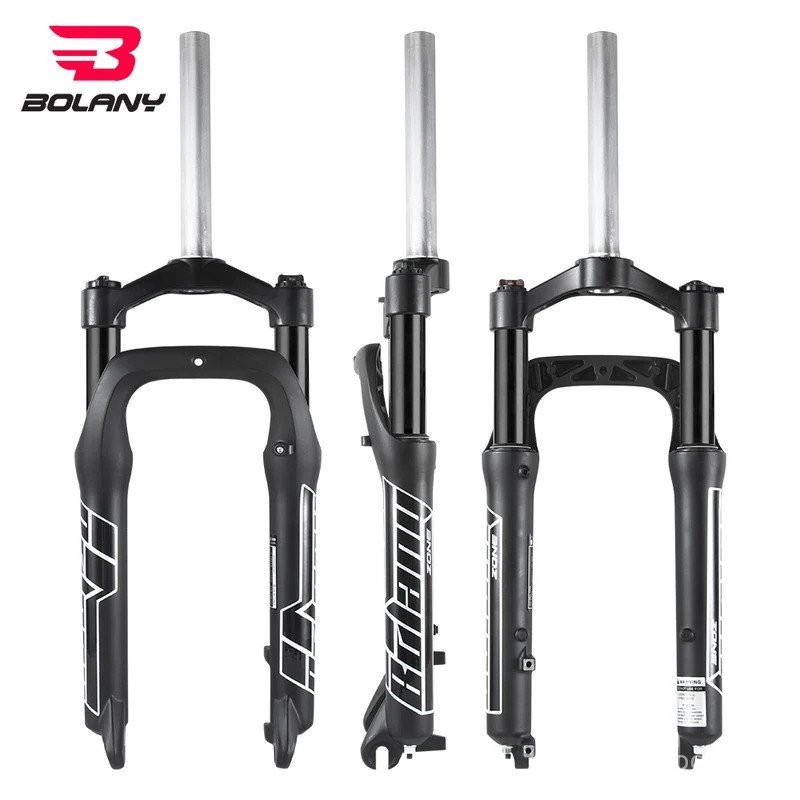 BOLANY หิมะจักรยานส้อม 20/26 นิ้ว 4.0 ยาง MTB Mechanical ด้านหน้าส้อม 100 มม. 9x135 มม. E-bike Suspe