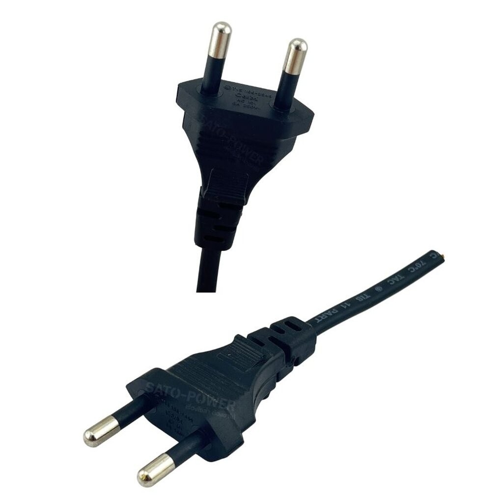 10ชิ้น/ออเดอร์ ปลั๊ก AC 2ขา 6A 250V ตัวผู้ | ปลั๊กยาง ตัวผู้ 2 ขา กลม 6A 250V ปลั๊ก AC - รูปที่ 6