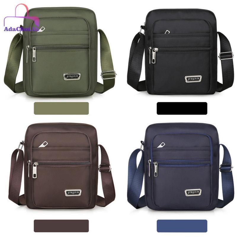 AdaChoi กระเป๋าสะพายข้างไนลอนใหม่ ผู้ชาย/ผู้หญิง สําหรับเดินทาง Casual Storage Messenger