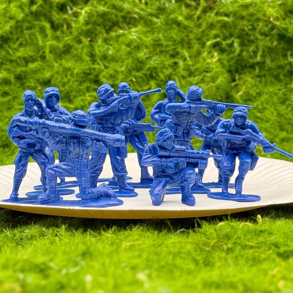 50ชิ้น5เซนติเมตรมินิทหารทหารรุ่นทหาร มินิฟิกเกอร์ เด็กสงครามของเล่นแบบคงที่ฉากสงครามเครื่องประดับ - รูปที่ 6