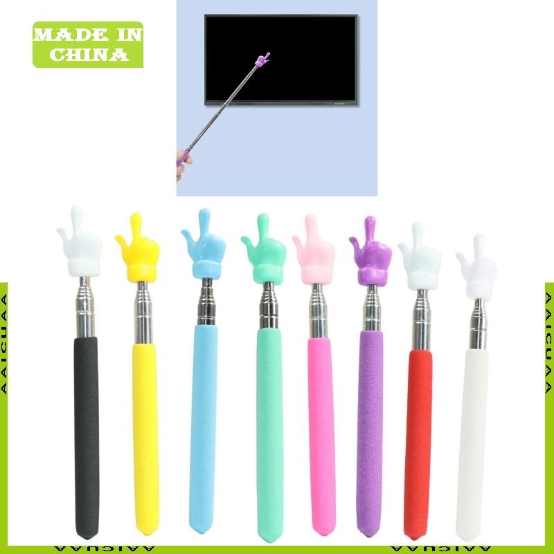 Teacher Pointer with Finger Telescopic Pointer Stick for Classroom