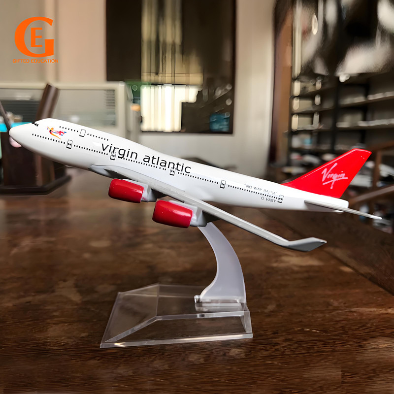 Virgin Atlantic Airways Boeing 747 เครื่องบินรุ่น B747 UK Diecast เครื่องบินโลหะเครื่องบินรุ่น