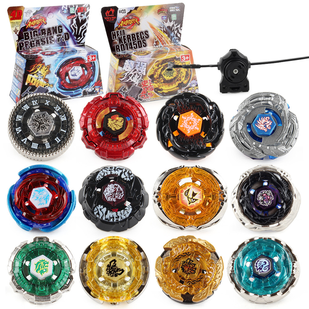 41 รูปแบบ 4D โลหะ Fusion ชุดพร้อม Launcher Spinning Top Battling ของขวัญของเล่นสําหรับเด็ก