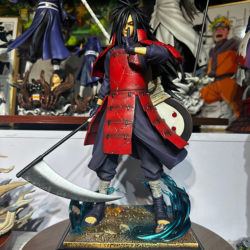 Glowing Unknown Association Uchiha Madara GK Naruto Figure Anime Peripheral Statue Model Case Orname