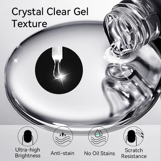 【Local】BORN PRETTY Clear Rubber Base Gel Nail Polish BuilderS Base Gel Nail Strengthener Soak Off กึ่งถาวร 15ml