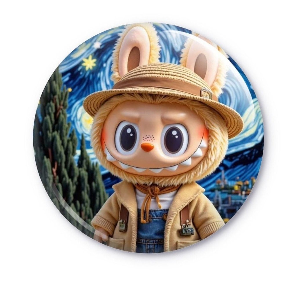 ถุงสะพายบาร์สองมิติ D72 IDBO พร้อมเข็มกลัดโลหะสวยงาม