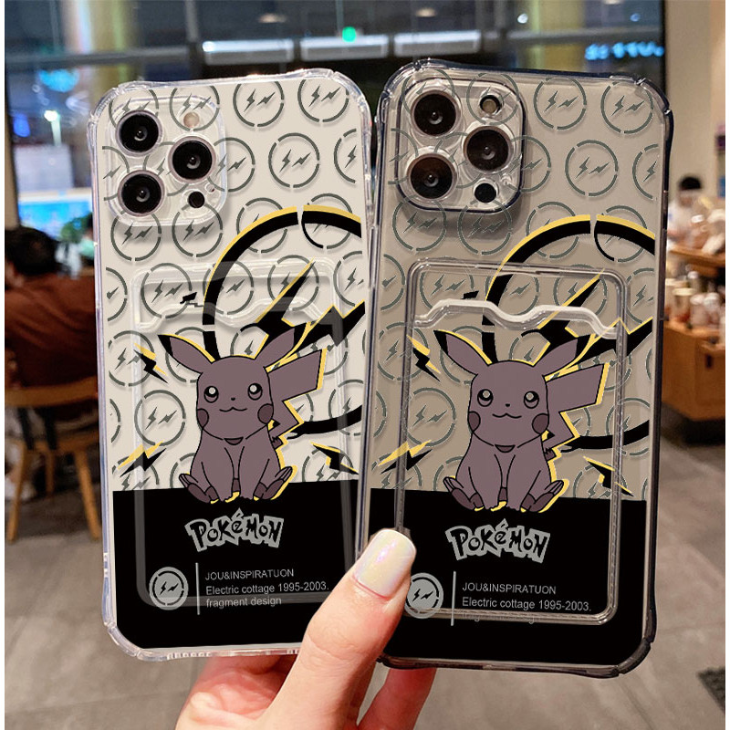 SoftCase ATM ID Card Pikachu รูปแบบสําหรับRealme C65 C63 4G C61 12 Lite C67 10 9 9i 4G 10 9 Pro + 10