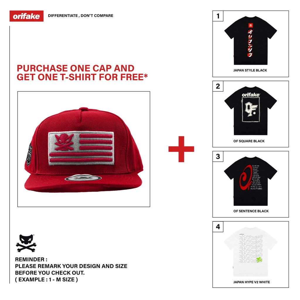 CAP SNAPBACK 5 PANEL ORIFAKE FLAG