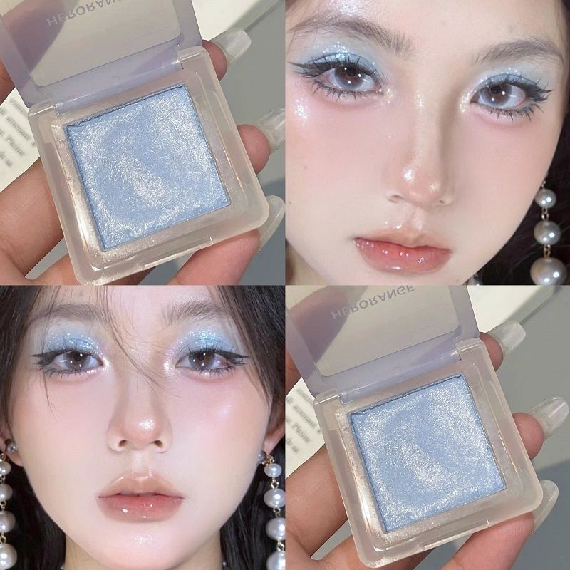 Broken Diamond Blue Eye Shadow Cool Little Smoke แต่งหน้า Mint Blue Eye Shadow แผ่นสีเขียวสีดําสีชมพูสีส้ม Monochrome แฟลช