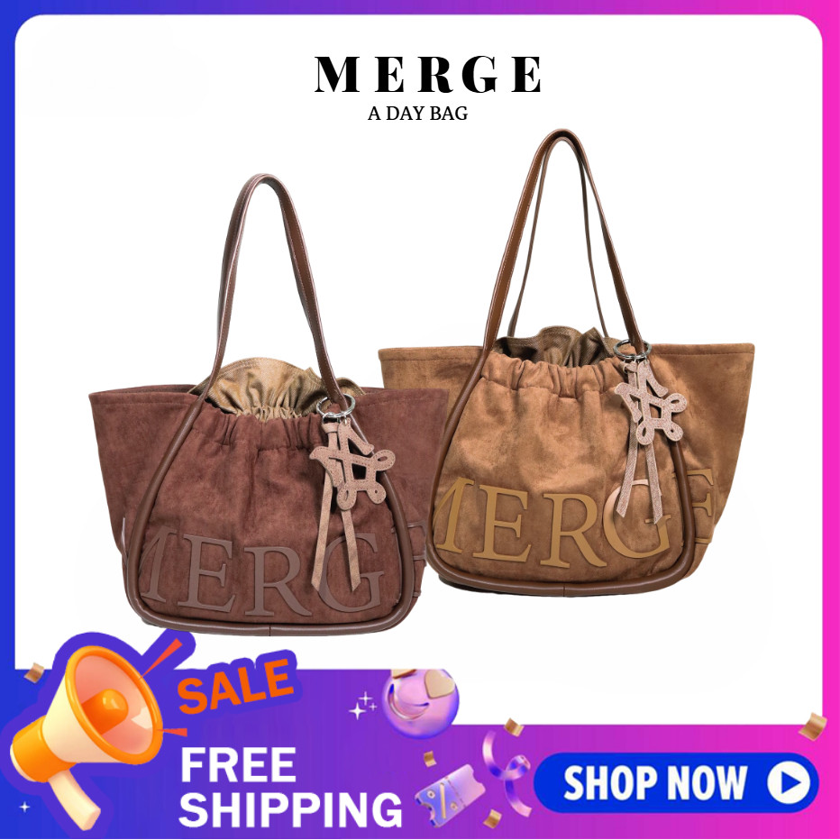 【สินค้าพร้อมส่ง】💯แท้ MERGE A DAY/Merge กระเป๋า official กระเป๋าถือ สะพายข้าง