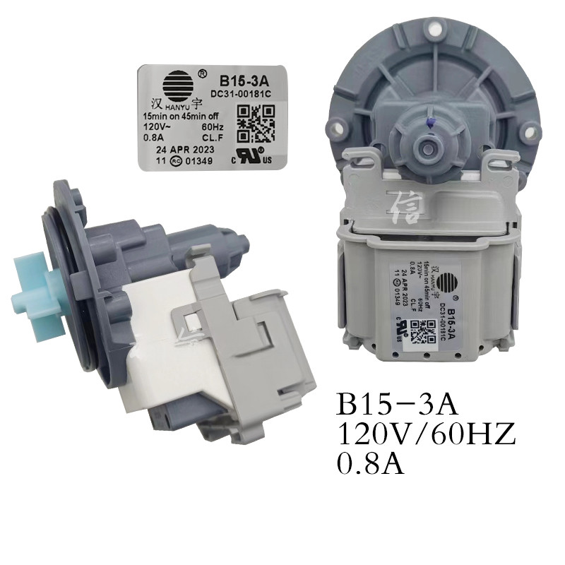 Samsung Drum เครื่องซักผ้าปั๊มระบายน้ํา Hanyu B15-3A-5A มอเตอร์มอเตอร์ DC31-00181B-00181C