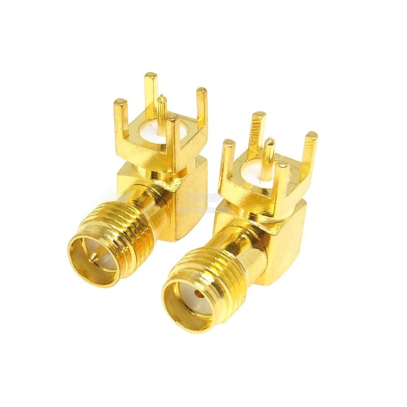 ข้อศอก SMA-KWE SMA ความถี่วิทยุซ็อกเก็ตสกรูด้านนอกรูในขาด้านใน RF เสาอากาศซ็อกเก็ตเชื่อมต่อวิทยุความถี่ซ็อกเก็ต