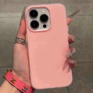 ส่งจากไทย เคสสำหรับไอโฟน15 สีเด่น เคสด้านครอบสองชั้นสีสัน For IPhone13 11 12 14PLUS 6/7/8 15 16Pro PROMAX X XS XR XSMAX