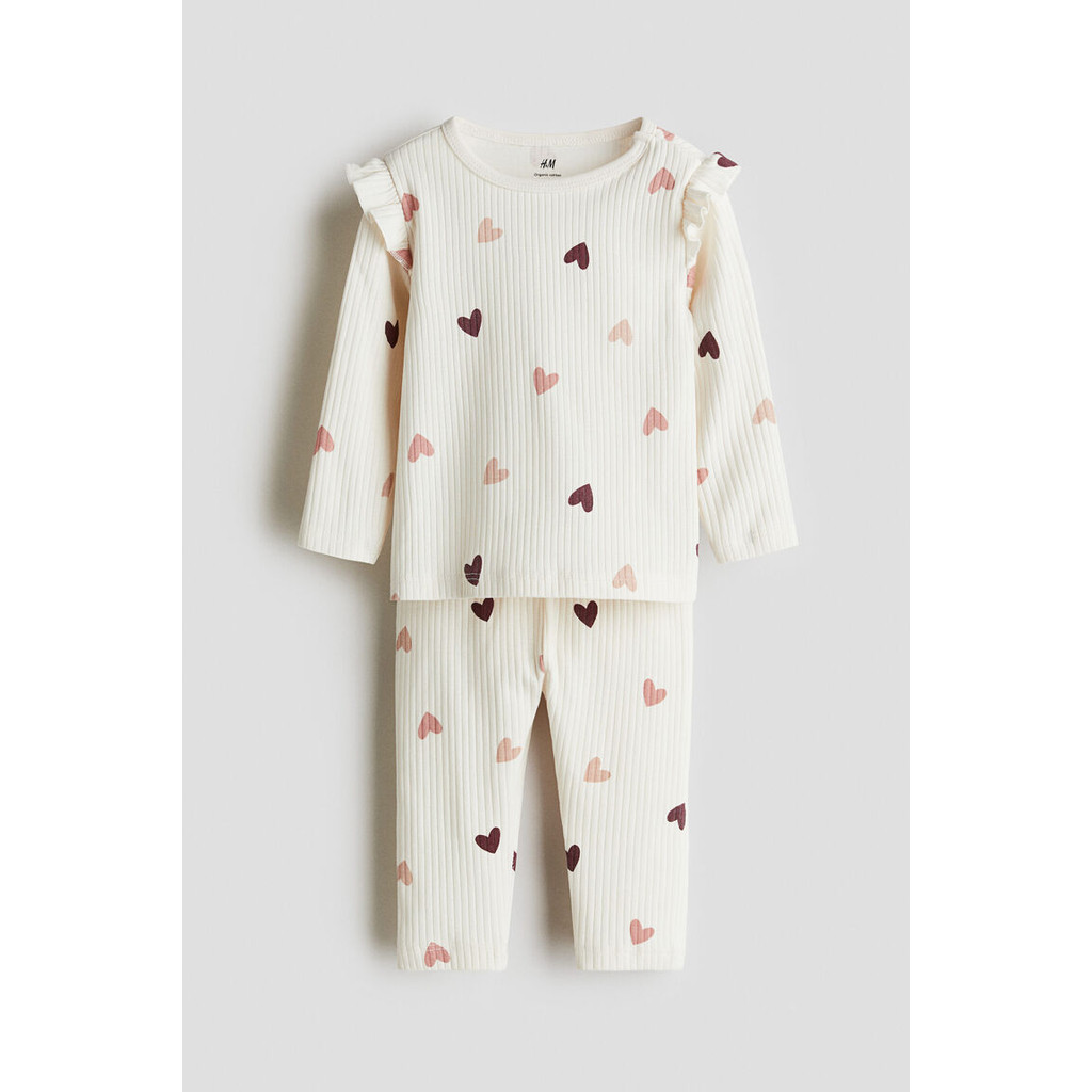 H&M(เอชแอนด์เอ็ม) ชุดคอตตอนริบด์ เด็กอ่อน 867135_22