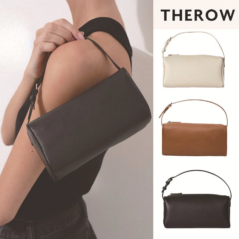 Lune&Velvet The Row กระเป๋าเป้หนังแท้ทรงกระบอก สะพายรักแร้หรือถือมือ ขนาดมินิ