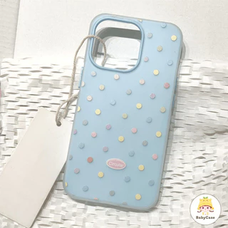 เคสไอโฟน13 สำหรับ iPhone 17 11 16 13 12 15 14 Pro Max 7 8 16 Plus XR X XS Dots สีสันสดใสสีลูกอมสีใหม่ 2 in 1 ปกอ่อน