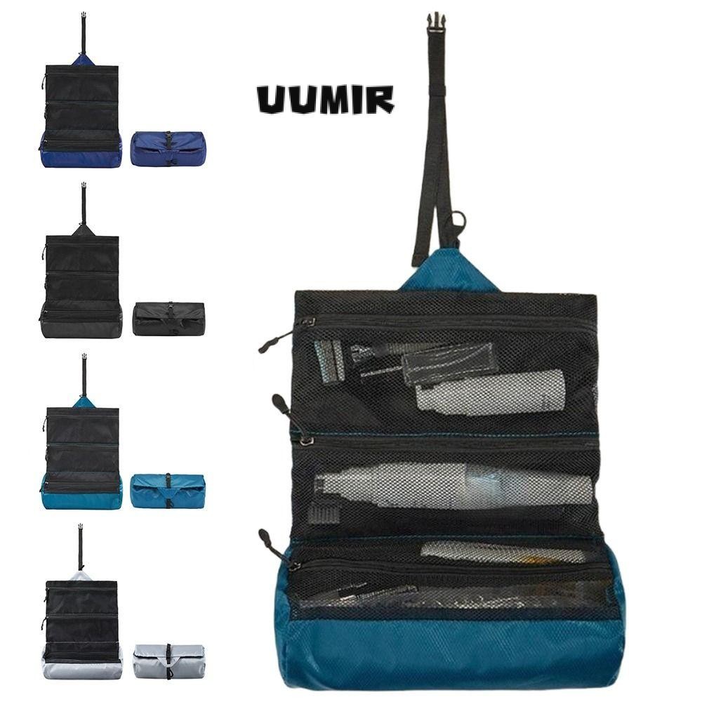 UUMIR กระเป๋าใส่อุปกรณ์อาบน้ําแบบพับได้, กระเป๋าซักกันน้ําสําหรับการเดินทางเพื่อธุรกิจ, กระเป๋าเก็บของความจุขนาดใหญ่แบบพกพาเดินทา