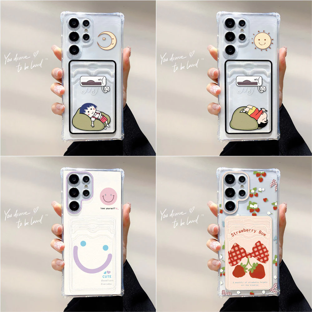 Card Holder เคส For Samsung Galaxy A56 5G A06 A05S A16 A15 A55 A54 A12 A36 A26 A25 A05 A22 A34 A35 A52s A53 A14 A13 A73