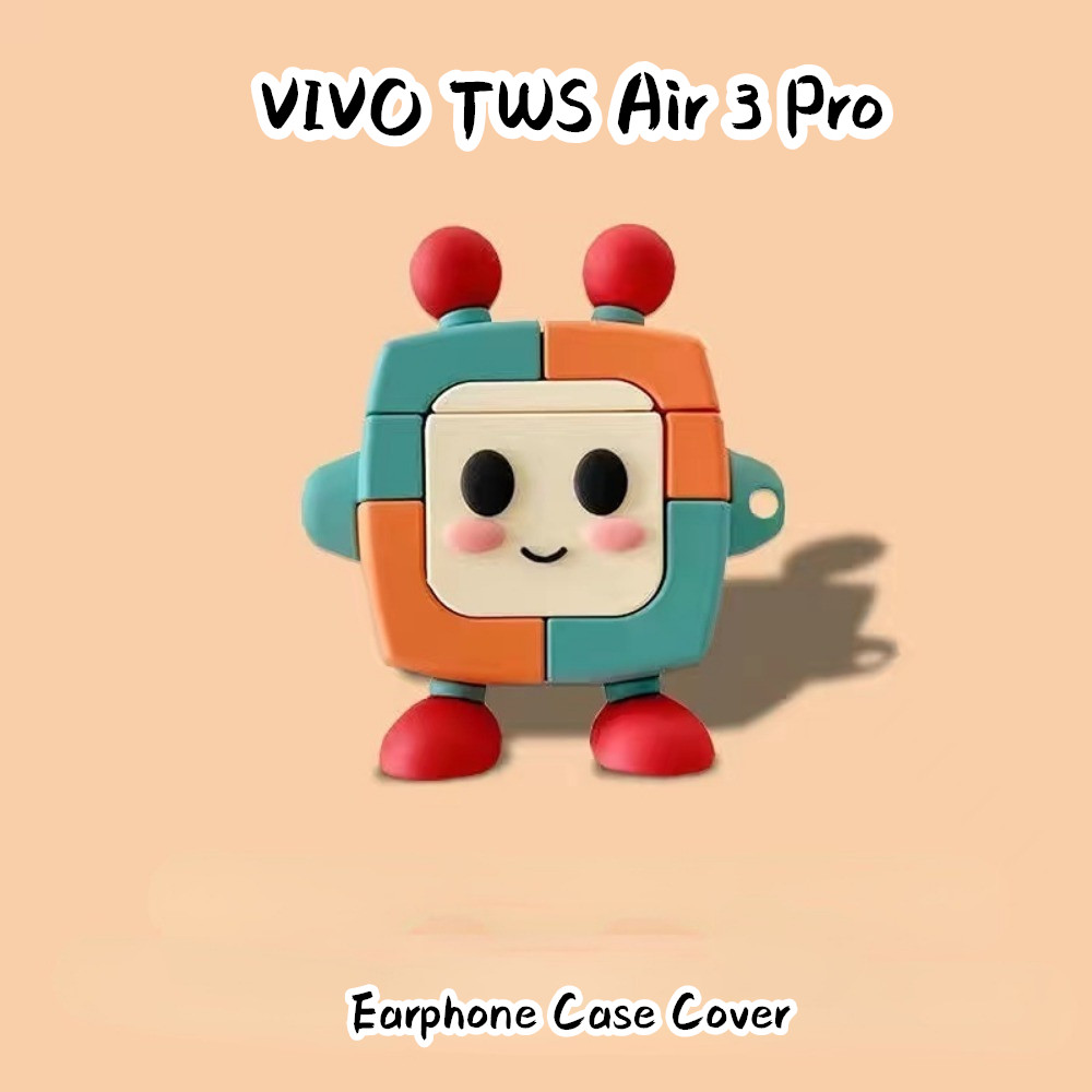 Trend FrontFor VIVO TWS Air 3 Pro Case Casing Soft Silicone Trend Cartoon Headphone Case Cover