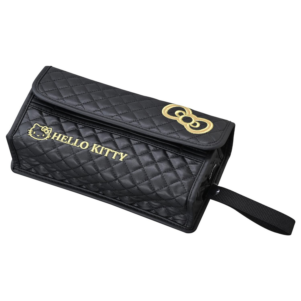 เซอิวะ (SEIWA) อุปกรณ์รถยนต์ ปกทิชชู่ ฮัลโหลคิตตี้ B&G ปกทิชชู่กันลื่น สีดำ KT559 วางได้ & แขวนได้ 2