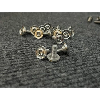 น็อตคอนโซลมีบูชM5x12,x15x25 M6x15,x20 หัวCNC-AAx2 น็อตชุดสีเลส