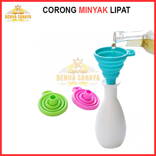 FOLDABLE OIL FUNNEL - PROTABLE FUNNEL - BENUA CAHAYA FOLDING WATER FUNNEL