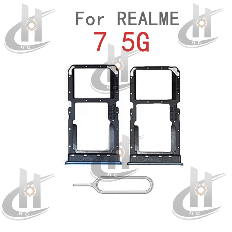สําหรับ OPPO Realme 7 5G RMX2111 ซิมการ์ดถาดผู้ถือช่องใส่การ์ด Reader SD Slot อะแดปเตอร์อะไหล่