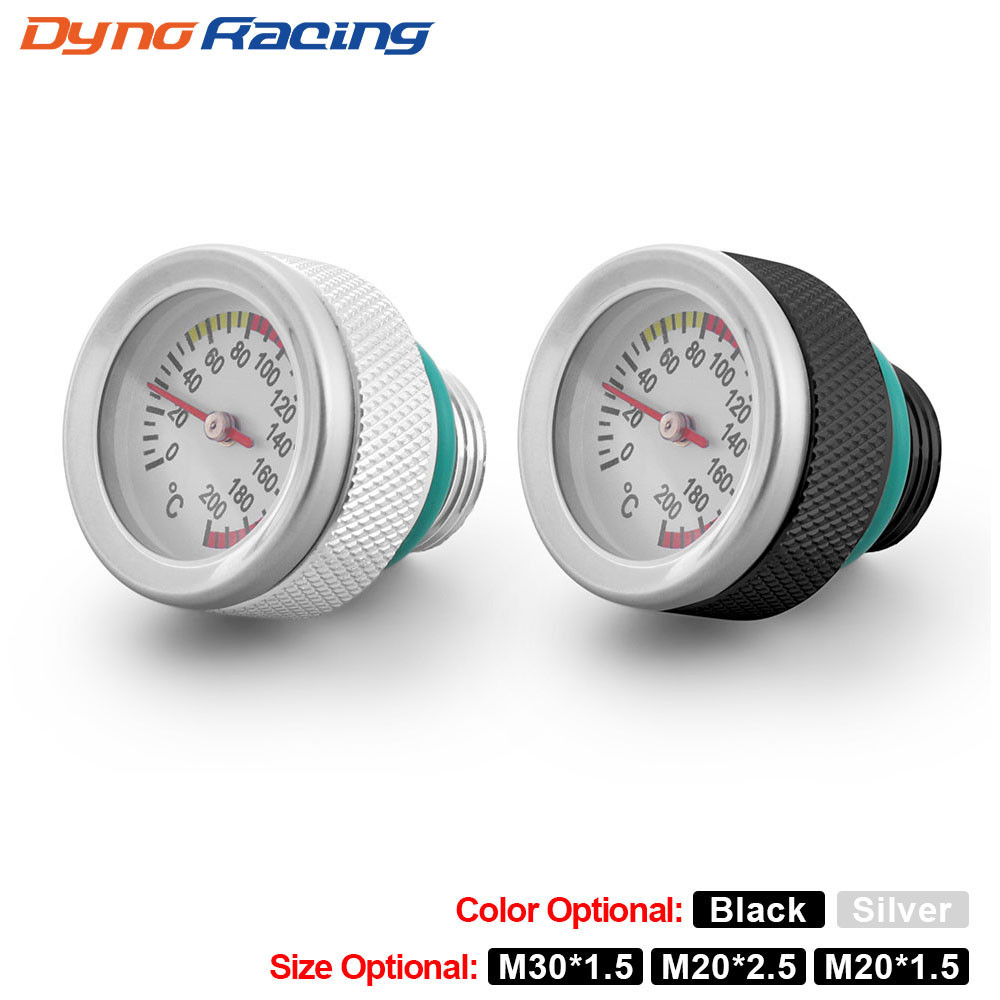 M20x1.5/M20x2.5/M30x1.5 ฝาปิดถังน้ํามันเชื้อเพลิงรถจักรยานยนต์พร้อมเครื่องวัดอุณหภูมิน้ํามัน 0-200℃ Pointers Dial Meter Enginle Oil Temp Gauge