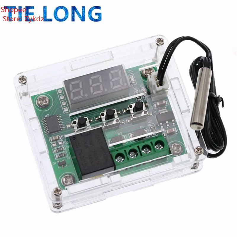 W1209 -50-100C DC 12V อุณหภูมิดิจิตอล controllear Thermostat อุณหภูมิควบคุมเทอร์โมสวิทช์แผ่น W1209 ก