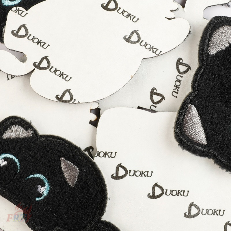 Kawaii Black Cats Q-9 Self-กาวสติกเกอร์ Patch 1 ชิ้น DIY รูปที่ 7