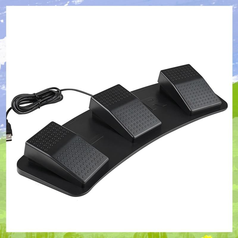 USB Triple Foot Switcher Controller Key คีย์บอร์ดที่กําหนดเอง Gaming มัลติมีเดีย Action Pedal สําหรั