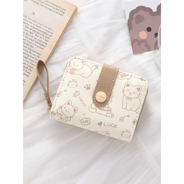 perota ใส่บัตร lanyard cardholder กระเป๋าสตางค์ผู้หญิงสไตล์ญี่ปุ่นแบบเรียบง่ายกระเป๋าสตางค์นักเรียนแ