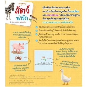 Big card สัตว์น่ารัก 22 ใบ แฟลชการ์ด Flash Card Animal  บัตรคำ เสริมพัฒนาการ flashcard - รูปที่ 2