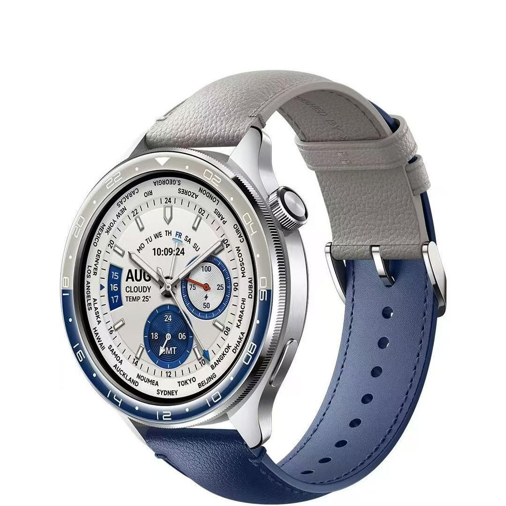 เหมาะสําหรับ Xiaomi s4 Bezel Strap Set Replacement Xiaomi watchs4 Metal Bezel Blue Grey Dual Time Zo