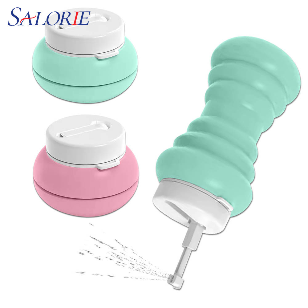 แบบพกพา Bidet สเปรย์ 600ml พับ Bidet สําหรับสุขอนามัยส่วนบุคคลทําความสะอาดกลางแจ้ง Camping Travel Bi