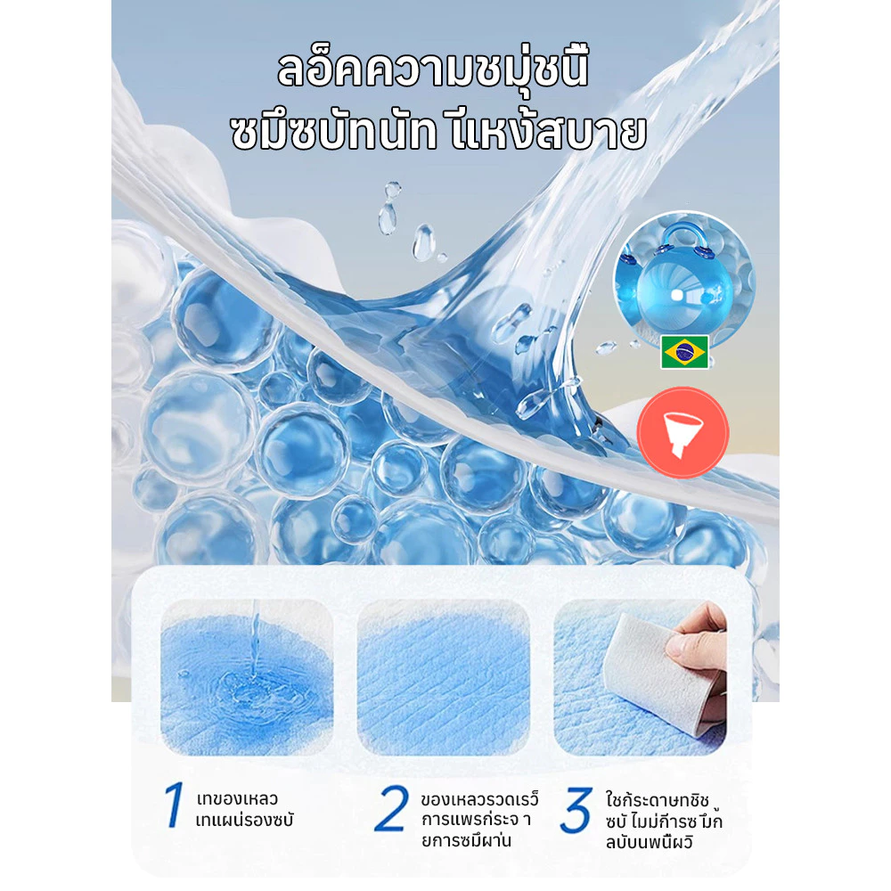 แผ่นรองฉี่สัตว์เลี้ยงซักได้ กันลื่น thumbnail 8