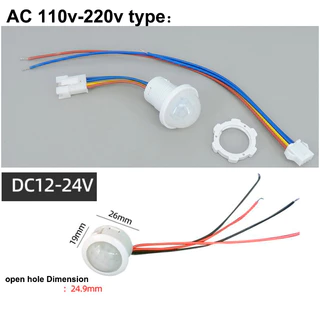 AC 220 v หรือ DC 12 V 24 V PIR อินฟราเรด Motion อัตโนมัติโคมไฟเซนเซอร์ตรวจจับ IR Light control สวิทช์ Human Body ในร่มกลางแจ้ง TH16B
