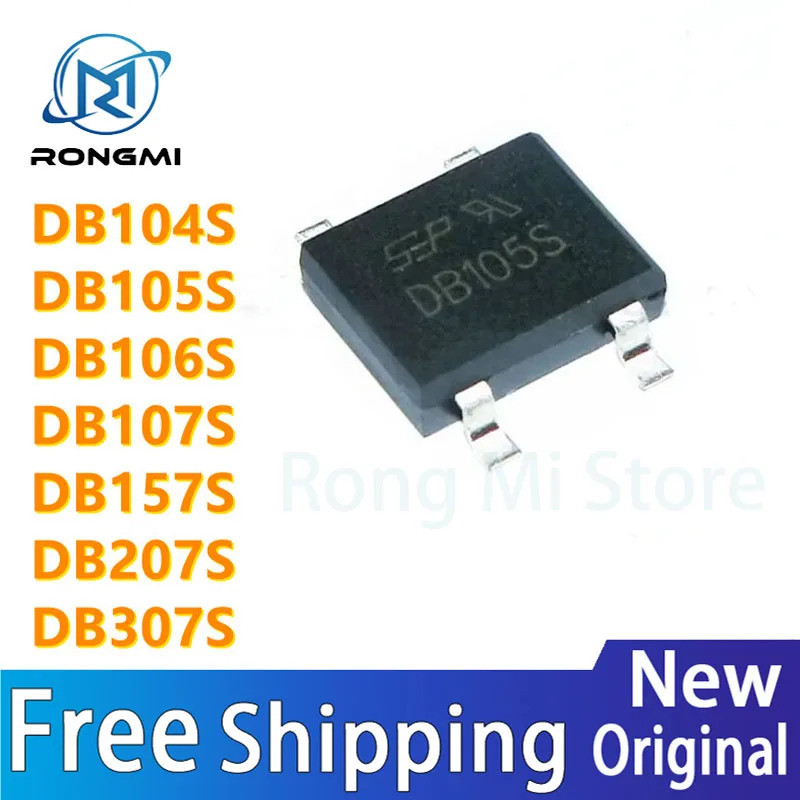 10PCS DB104S DB105S DB106S DB107S DB157S DB207S DB307S SOP-4 converter