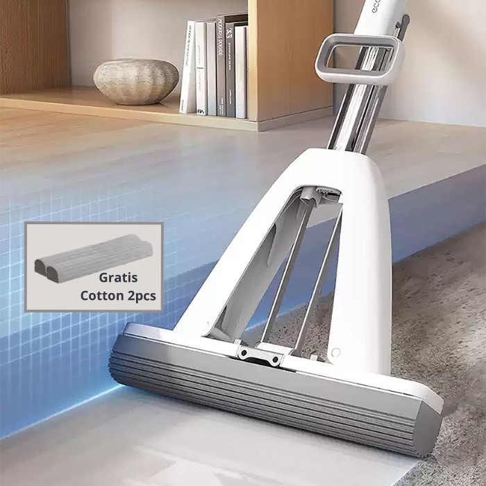 Goo Home - ECOCO ไม้ถูพื้นฟองน้ําพับได้ - ไม้ถูพื้นฟองน้ําสําหรับห้องน้ํา ครัวเรือน ไม้ถูพื้นฟองน้ํา