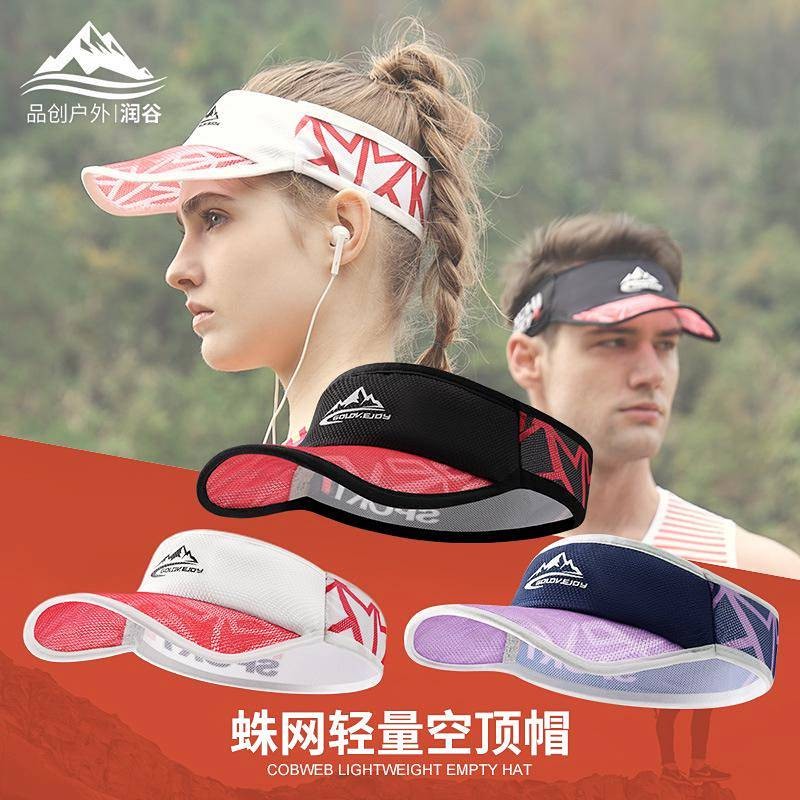 Summer Topless Hat Marathon Cap Running New Cap Tennis Outdoor Sunshade Visor Cap Men and Women Ridi