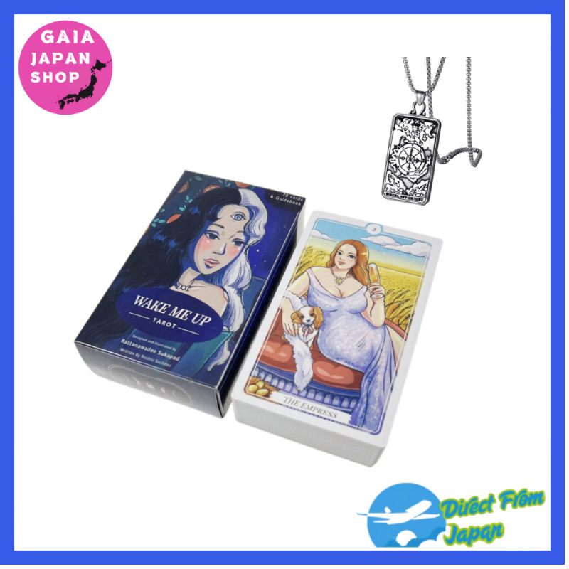 Direct From Japan☆Wake Me Up Tarot Deck-12 x 7 cm, ภาษาอังกฤษ, สำหรับผู้เริ่มต้น, รวมไพ่ทาโรต์และสร้
